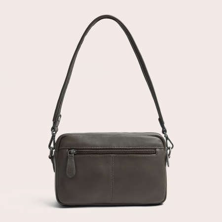 Geanta de umar Liora din piele naturala, The Chesterfield Brand - Gri inchis [4]
