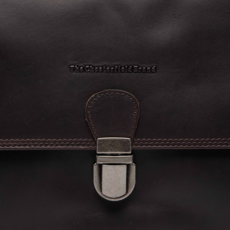Geanta de umar Lunor din piele naturala, The Chesterfield Brand - Maro inchis [3]