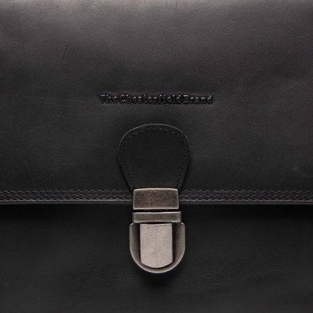 Geanta de umar Lunor din piele naturala, The Chesterfield Brand - Negru [4]