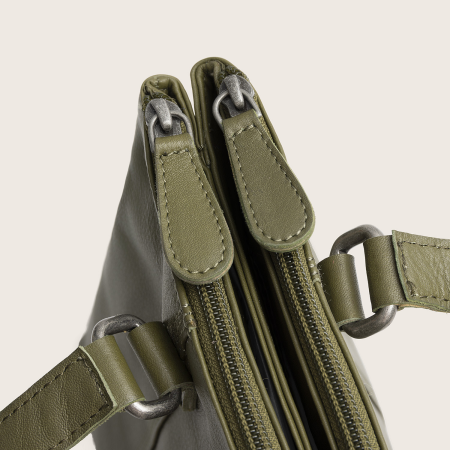 Geanta de umar Marvos din piele naturala, The Chesterfield Brand - Verde olive [5]