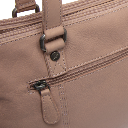 Geanta de umar Marvos din piele naturala, The Chesterfield Brand - Roz pudra [3]