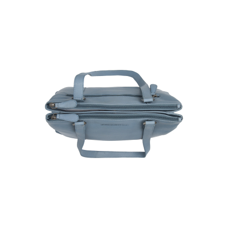 Geanta de umar Marvos din piele naturala, The Chesterfield Brand - Albastru deschis [2]