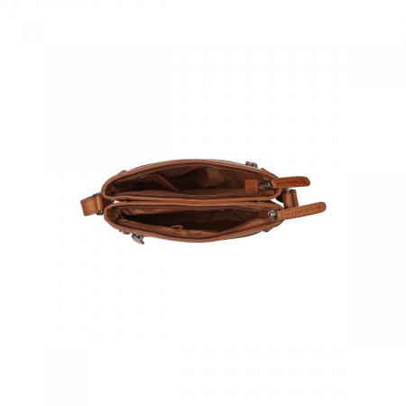 Geanta de umar unisex din piele naturala, The Chesterfield Brand, Brandis, Maro coniac [2]