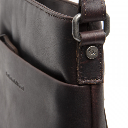 Geanta de umar unisex din piele naturala, The Chesterfield Brand, Navene, Maro inchis [1]