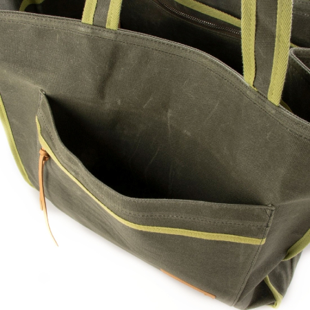 Geanta versatila, de voiaj / shopper, de mana si umar, Desigual, seria Mediteraneo Khiva, Kaki [5]
