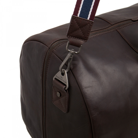 Geanta de voiaj de weekend, unisex The Chesterfield Brand, din piele naturala, Hudson, Maro inchis [4]
