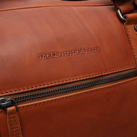 Geanta de voiaj de weekend, unisex The Chesterfield Brand, din piele naturala, Rivaro, Maro coniac [4]