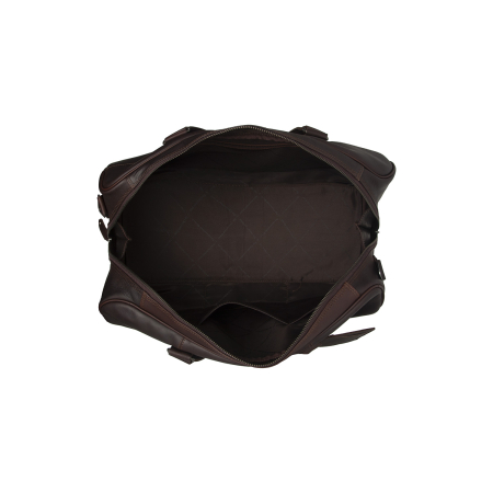 Geanta de voiaj de weekend, unisex The Chesterfield Brand, din piele naturala, Rivaro, Maro inchis [1]