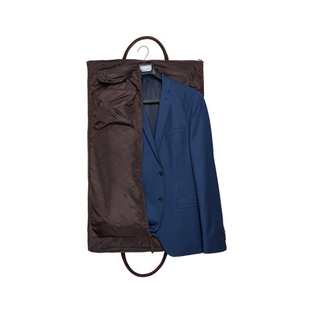 Geanta de voiaj si husa de haine 2 in 1, The Chesterfield Brand, piele naturala Finlay, Maro inchis [1]