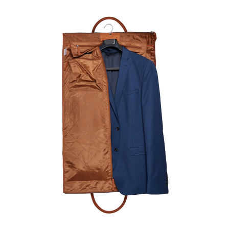 Geanta de voiaj si husa de haine 2 in 1, The Chesterfield Brand, piele naturala Finlay, Maro coniac [2]