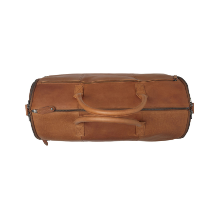 Geanta de voiaj si husa de haine 2 in 1, The Chesterfield Brand, piele naturala Finlay, Maro coniac [4]