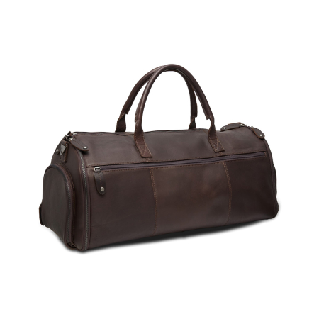 Geanta de voiaj si husa de haine 2 in 1, The Chesterfield Brand, piele naturala Finlay, Maro inchis [6]