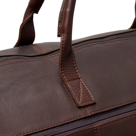 Geanta de voiaj si husa de haine 2 in 1, The Chesterfield Brand, piele naturala Finlay, Maro inchis [4]