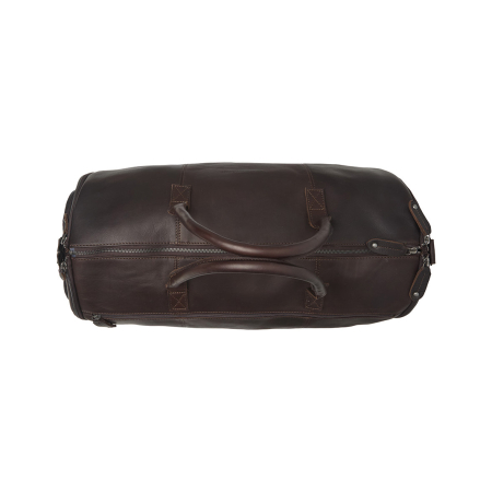 Geanta de voiaj si husa de haine 2 in 1, The Chesterfield Brand, piele naturala Finlay, Maro inchis [3]