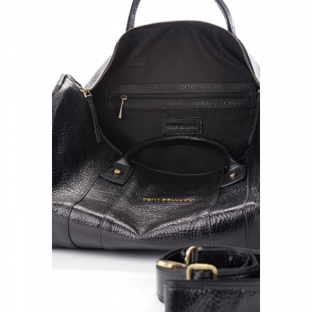 Geanta de voiaj unisex, din piele naturala, Tony Bellucci, seria T5146, Maro [10]