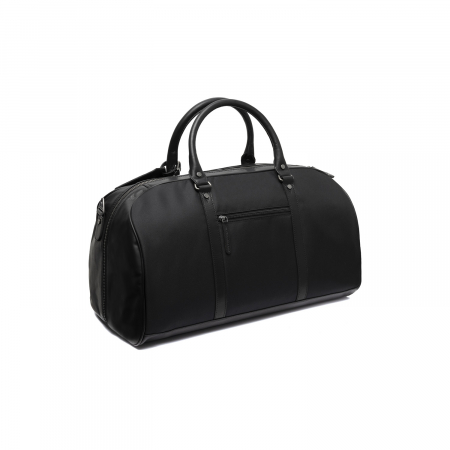 Geanta de voiaj unisex, The Chesterfield Brand, din nylon si piele, Tornio, Negru [6]