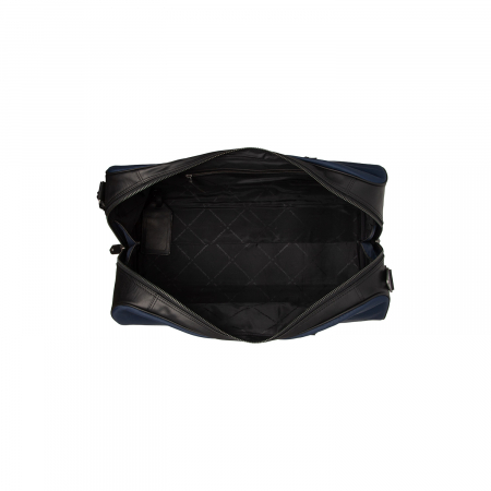 Geanta de voiaj unisex, The Chesterfield Brand, din nylon si piele, Tornio, Bleumarin [2]