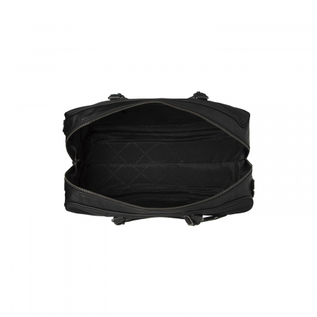 Geanta de voiaj unisex, The Chesterfield Brand, din nylon si piele, Tornio, Negru [3]