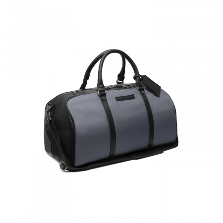 Genti calatorie - Geanta de voiaj unisex, The Chesterfield Brand, din nylon si piele, Tornio, Gri