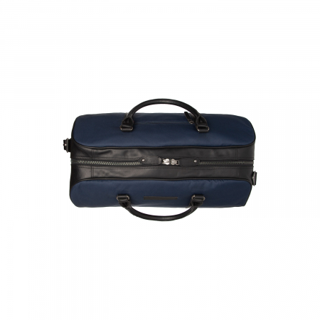 Geanta de voiaj unisex, The Chesterfield Brand, din nylon si piele, Tornio, Bleumarin [4]