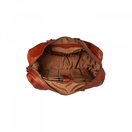 Geanta de voiaj unisex The Chesterfield Brand, din piele moale, Cavoli, Maro coniac [5]