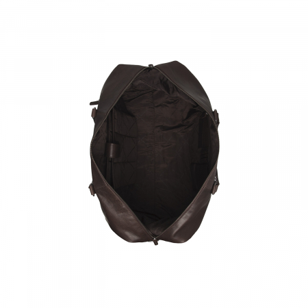 Geanta de voiaj unisex The Chesterfield Brand, din piele moale, Cavoli, Maro inchis [1]