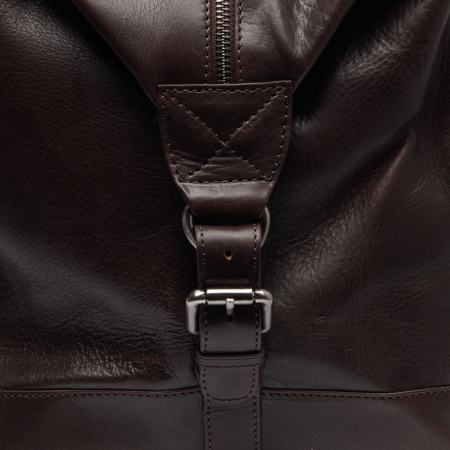 Geanta de voiaj unisex The Chesterfield Brand, din piele moale, Cavoli, Maro inchis [3]