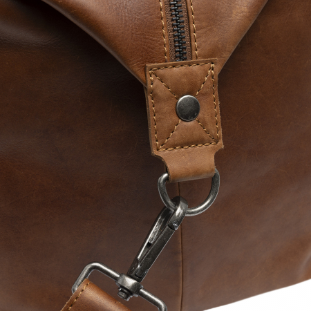 Geanta de voiaj unisex The Chesterfield Brand, din piele moale, Conor, Maro coniac [8]