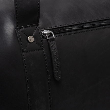 Geanta de voiaj unisex The Chesterfield Brand, din piele moale, Conor, Negru [7]