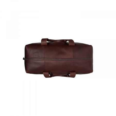Geanta de voiaj unisex The Chesterfield Brand, din piele moale, Conor, Maro inchis [2]