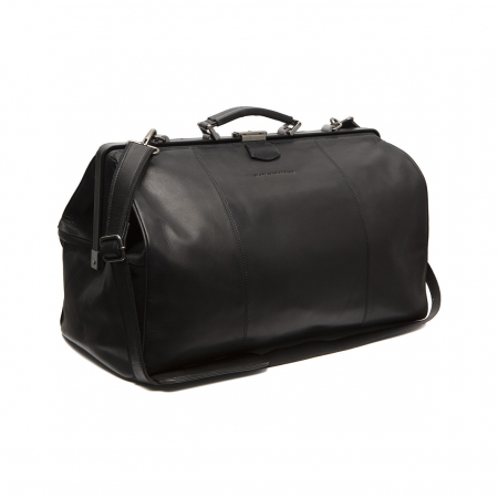 Genti calatorie - Geanta de voiaj cu compartiment pentru laptop, The Chesterfield Brand, din piele naturala, Corfu, Negru