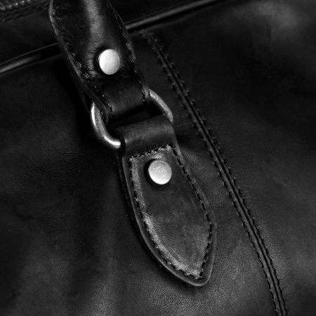 Geanta de voiaj unisex The Chesterfield Brand, din piele moale, Liam, Negru [5]