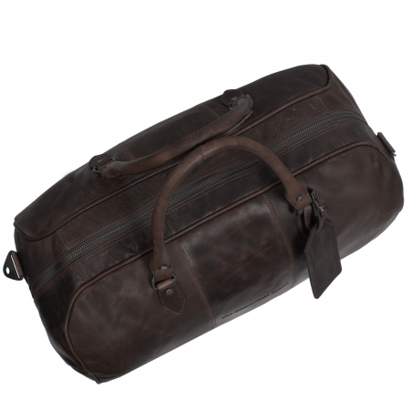 Geanta de voiaj unisex The Chesterfield Brand, din piele moale, Liam, Maro inchis [5]