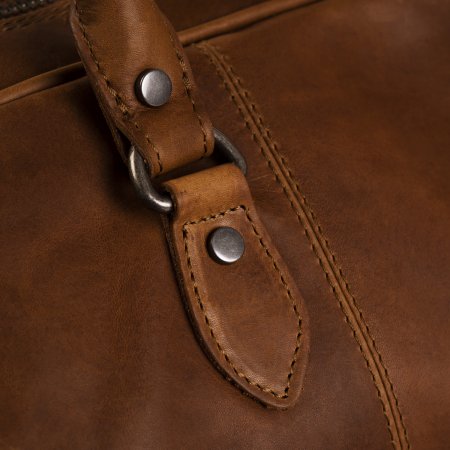 Geanta de voiaj unisex The Chesterfield Brand, din piele moale, Liam, Maro coniac [8]