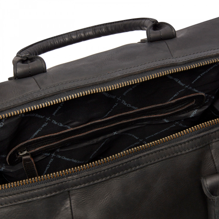 Geanta de voiaj unisex The Chesterfield Brand, din piele moale, Portsmouth, Negru [4]
