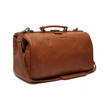 Geanta de voiaj unisex, The Chesterfield Brand, din piele moale, Texel, Maro coniac