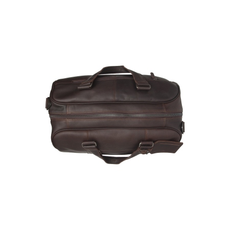 Geanta de voiaj unisex The Chesterfield Brand, din piele moale, Volenza, Maro inchis [2]