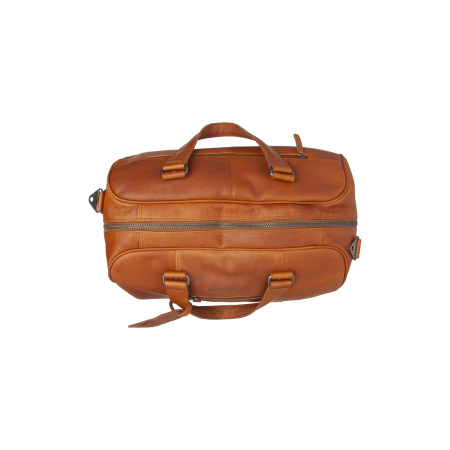 Geanta de voiaj unisex The Chesterfield Brand, din piele moale, Volenza, Maro coniac [1]