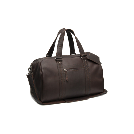 Genti calatorie - Geanta de voiaj unisex The Chesterfield Brand, din piele moale, Volenza, Maro inchis