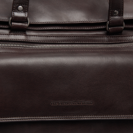 Geanta de voiaj unisex, The Chesterfield Brand, din piele naturala, Lazio, Maro inchis [2]