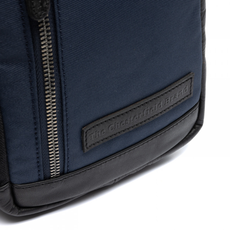 Geanta din nylon si piele, pentru barbati, The Chesterfield Brand, Salla, Bleumarin [4]