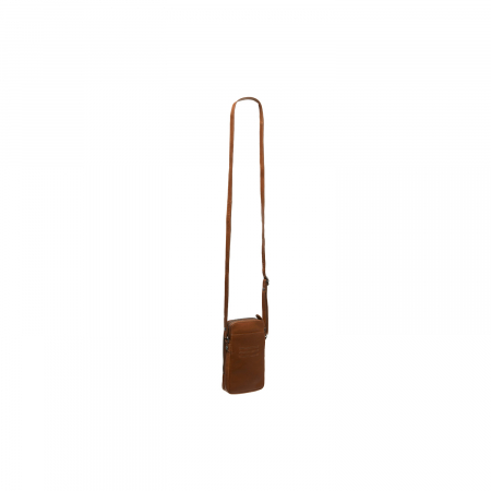 Geanta din piele naturala pentru telefon, The Chesterfield Brand, Alesund, de umar, Maro coniac [10]