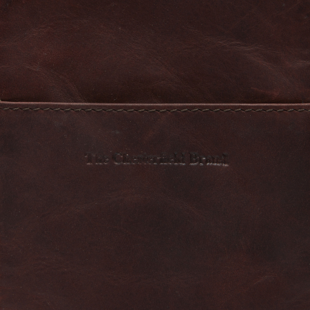 Geanta din piele naturala pentru telefon, The Chesterfield Brand, Alesund, de umar, Maro inchis [2]
