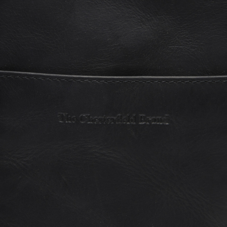 Geanta din piele naturala pentru telefon, The Chesterfield Brand, Alesund, de umar, Negru [3]
