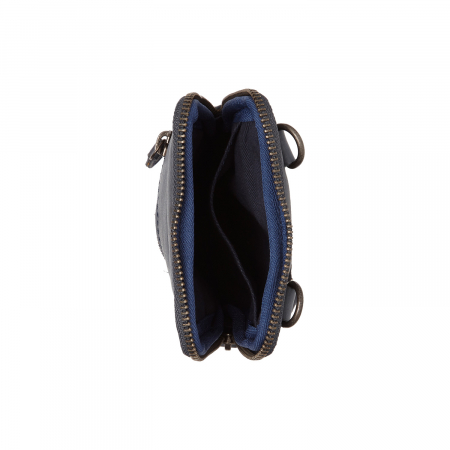 Geanta din piele naturala pentru telefon, The Chesterfield Brand, Salta, Albastru marin [1]
