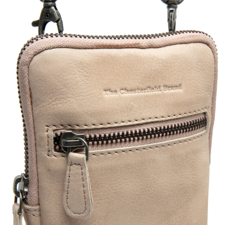 Geanta din piele naturala pentru telefon, The Chesterfield Brand, Salta, Bej [1]