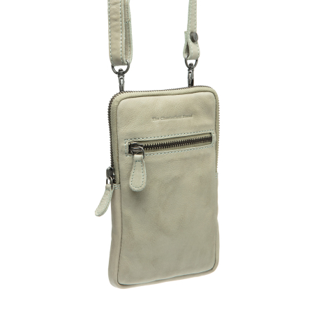 Genti telefon - Geanta din piele naturala pentru telefon, The Chesterfield Brand, Salta, Vernil Pastel