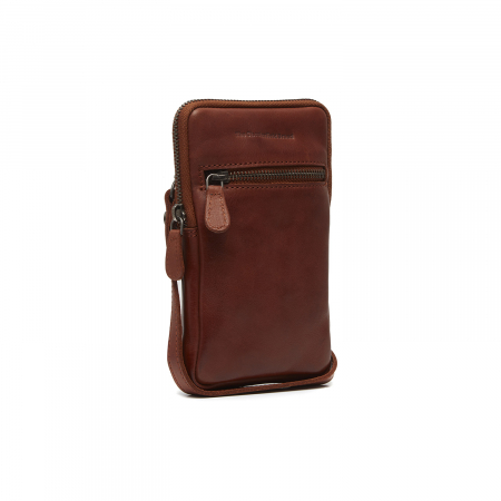 Geanta din piele naturala pentru telefon, The Chesterfield Brand, Salta, Maro coniac [1]