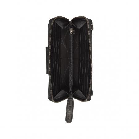Geanta din piele naturala pentru telefon, The Chesterfield Brand, Taipei, Negru [1]