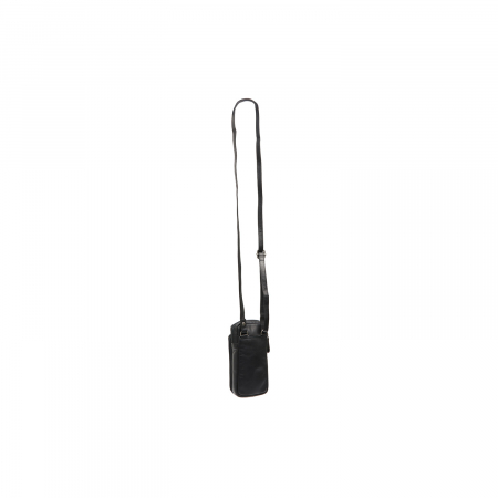 Geanta din piele naturala pentru telefon, The Chesterfield Brand, Valdes, Negru [10]